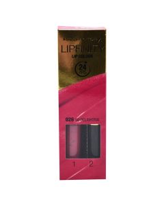 Set buzëkuq i lëngshëm dhe balsam hidratues, 026 So Delightful, LipFinity, 2-step Long Lasting, Max Factor, plastikë, 2.3 ml + 1.9 g, rozë koral, 2 copë