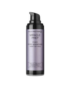 Primer korrektues për makeup, Miracle Prep, Max Factor, plastikë, 30 ml, lejla dhe e zezë, 1 copë