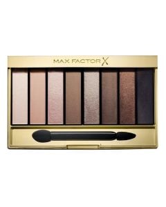 Palette with 8 eyeshadows, 01 Cappuccino Nudes, Masterpiece Nude Palette, Max Factor, plastic, 11.5x7.1x1 cm, beige, brown and terracotta, 1 piece