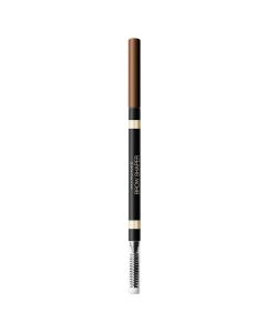 Laps për vetullat, Highlighter, me kapak me krehër, 02 brown, Max Facto X, plastikë dhe dru, 3.5 g, kafe, 1 copë