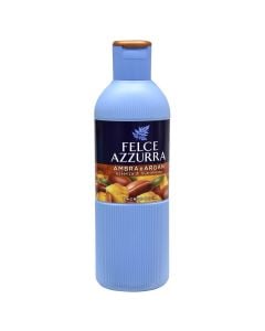 Body wash, Ambra & Argan, Felce Azzurra, Paglieri, plastic, 650 ml, blue and brown, 1 piece