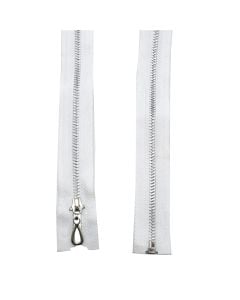 Zinxhir metalik, metal dhe poliestër, 60 cm, e bardhë, 1 copë