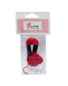 Mouliné thread, cotton, 8 m, red, 1 piece