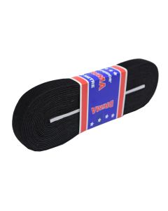 Llastik i gjerë, pambuk dhe gomë, 2x1000 cm, e zezë, 1 copë
