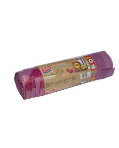 Qese mbeturinash, Tidy, plastikë, 40 l, rozë, 30 copë