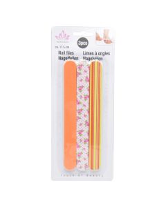 Nail file, polystyrene and sponge, mix, 3 pcs