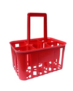 Mbajtëse plastike 6 vendëshe për shishe 1 lt
