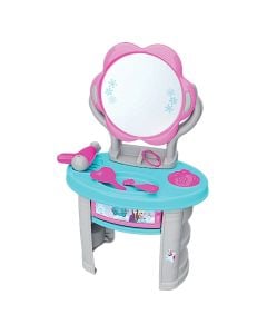 Beauty accessories toy set for children, Ice World, plastic, 68x42x28 cm, pink and cyan blue, 6 pieces