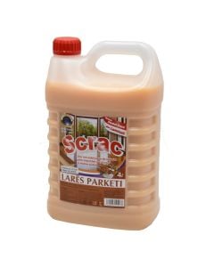 Detergjent pastrimi për larjen e dyshemeve me parket, Scrac, plastikë, 4 lt, bezhë, 1 copë
