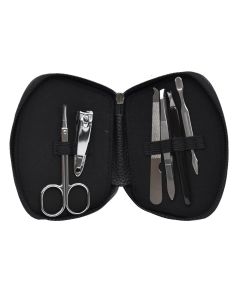 Manicure set, stainless steel, 15x14 cm, miscellaneous, 6 pieces