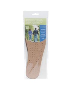 Shoe insoles, polyvinyl, 20-44, brown, 2 pieces
