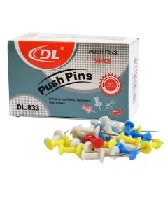 Pineska për letër, metal dhe plastikë, 2 cm, mikse, 150 copë
