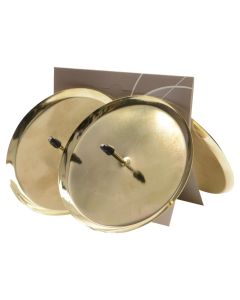 Candle holder (Pk 4) Size: D.8cm, Color: Light gold, Material: Plastic