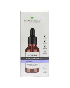 Serum për balancimin e melaninës në lëkurën e fytyrës, Discoloration Free, Super Serum, Bio Balance, plastikë dhe qelq, 30 ml, e zezë, e bardhë dhe kafe, 1 copë