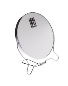 Pasqyrë kozmetike, Body Beauty, metal dhe qelq, Ø14 cm, argjend, 1 copë