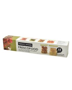 Qese për ruajtje ushqimesh, FrescoFood, plastikë, 25.5x33 cm, transparente, 1 copë