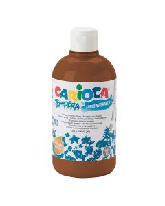 Bojë tempera për fëmijë, Carioca, plastikë, 500 ml, kafe, 1 copë