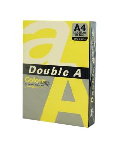 Leter Double A, A4, 80 gr, 500 flete, e verdhe