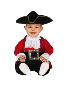 Baby costume, Pirate, 18-24 months, red and black
