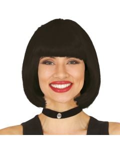 Wig Bobline synthetic, one size, black