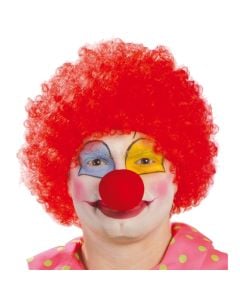 Adult, circus Curly, red