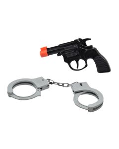 Set pistoletë me pranaga, police, gri, e zezë