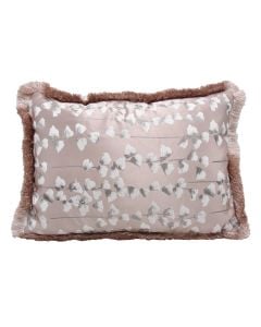 Decorative pillow, polyester, brown, 35 x 50 cm