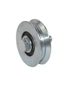 Rollers with bolt V shape, metalic, 50mm