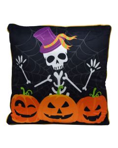 Decorative pillow, polyester, black, 50x50 cm