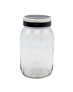 Kavanoz, Luna, Qelq/PP, transparente, 2 lt