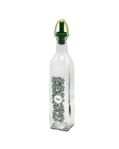 Shishe vaji/uthulle, Fiesta, Qelq/PS/PP, transparente/jeshile, 500 cc