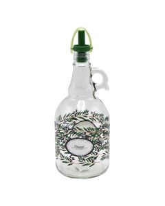 Shishe vaji/uthulle, Fiesta, Qelq/PS/PP, transparente/jeshile, 1000 cc