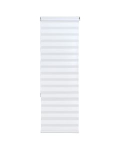 Grilë zebra, poliestër / kasë plastike, e bardhë, 80x240 cm