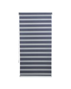 Grilë zebra, poliestër / kasë plastike, gri e errët, 91x175 cm