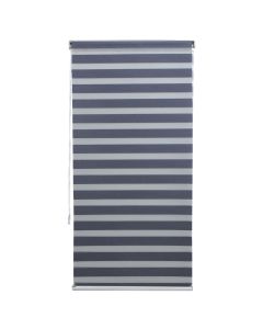 Grilë zebra, poliestër / kasë plastike, gri e errët, 100x220 cm