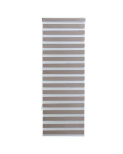Grilë zebra, poliestër / kasë plastike, kafe, 80x240 cm