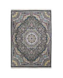 Tapet Persian, 100% akrilik, baza blu me ngjyra të ndryshme, 300x400 cm