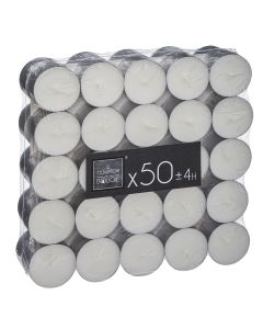 Candle, paraffin, white, dia.3.7