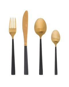 Set servirje lugë pirunj JUNGLE ELECTRO, inoks, bronzi, (pk16)
