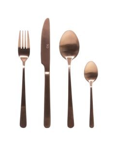 Set servirje lugë pirunj, inoks, bronzi, (pk24)