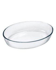 MARINEX oval casserole, glass, transparent, 3.2L / 35x24x6.5 cm