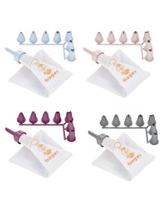 Kone kremi mbushës për ëmbëlsira me 7 koka, PP,Ngjyra të ndryshme, 6x12 cm