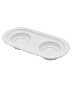 Dopjo tas servirje salca, porcelan, e bardhë, 250 cc