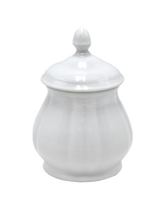 Sugar container Opera, porcelain, white, 260 cc