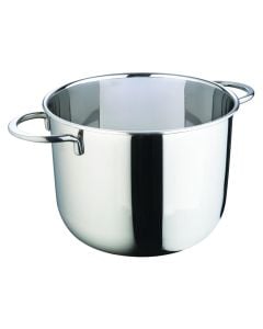 Deep Induction stainless steel cooker Etherna, stainless steel 18/10, silver, Dia.22 cm / 6L