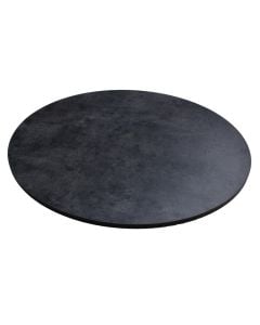 Table top, HPL, black, Dia.60 cm