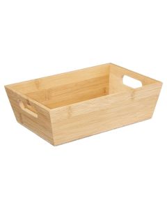Bread basket, bamboo, brown, 23x16 cm