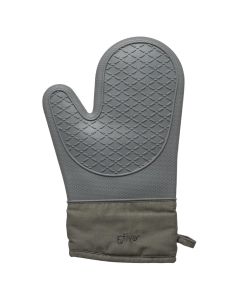 Kitchen handle, silicone + textile, gray, 18x29 cm