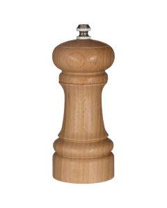 Spice mill, wood + metal, natural, 5.5x15 cm