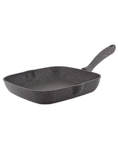 Germanitium granite grill pan, aluminum, gray, Dia.28x28 cm